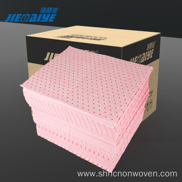 Chemical and toxic solvent materials absorbent pad